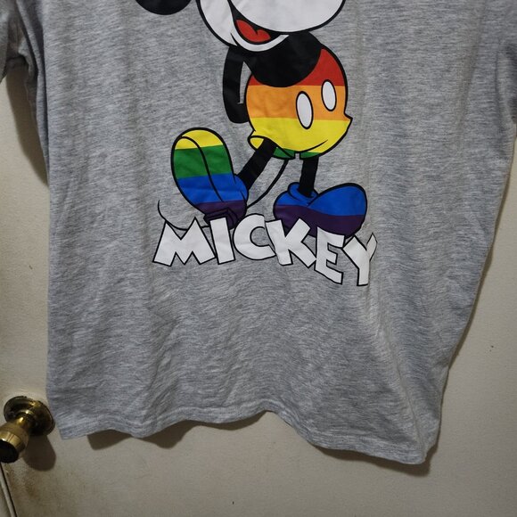 Disney Pride Rainbow Mickey Mouse Graphic Tee Multi Color Size Extra Large - Picture 4 of 6